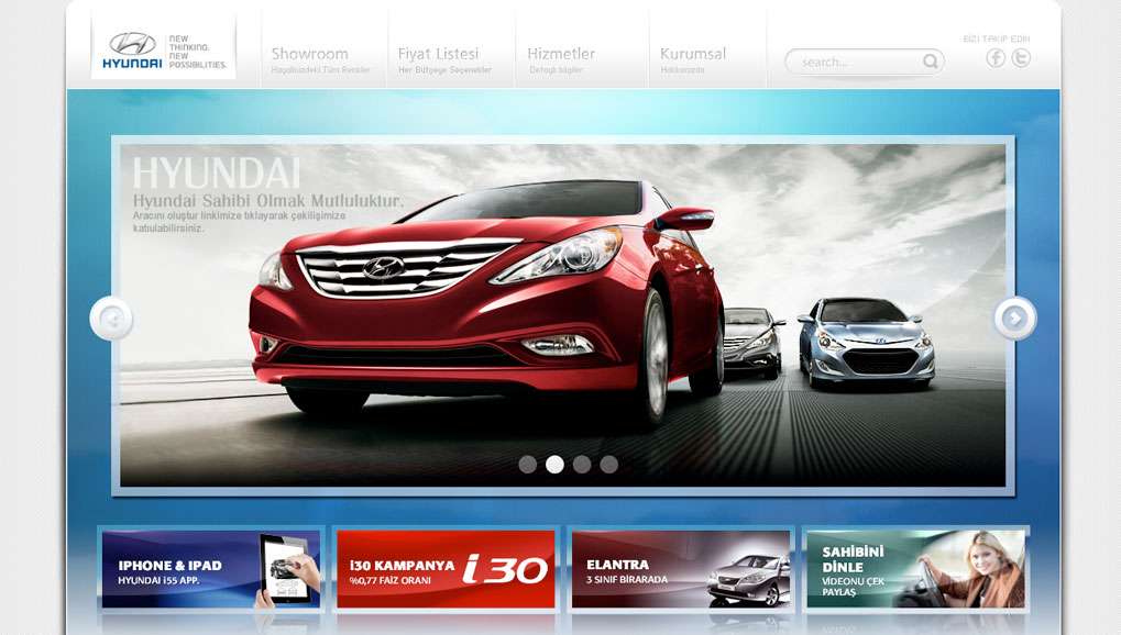 Hyundai Web Site Design