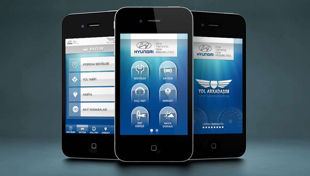 Hyundai Yol Arkadaşım Mobile Application Design